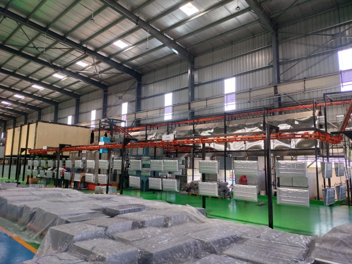 Automatic Powder Coating Plant Layout