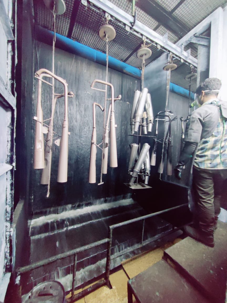 Liquid Spray Painting System Layout